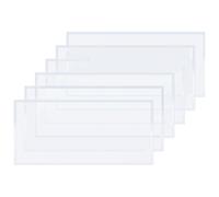 Ujjdwiurgh Película protectora para lentes de gabinete de chorro de arena, paquete de 6 unidades de 22 x 10 pulgadas, poliéster adhesivo de visibilidad transparente A