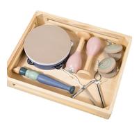 Ujjdwiurgh Pequeño Músico Caja de Madera Instrumento de Percusión Orff Música de Educación Temprana