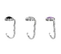 Ujjdwiurgh Percha de Escritorio PortáTil de Forma Redonda para Colgar Bolso, Gancho para Bolso, Gancho para Mesa, AleacióN de Cristal, Gancho Plegable para Colgar