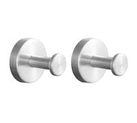 Ujjdwiurgh Perchero de Acero Inoxidable con un Solo Gancho para Baño de Hotel, Inodoro, Perchero, Cepillado