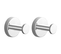 Ujjdwiurgh Perchero de Acero Inoxidable con un Solo Gancho para Baño de Hotel, Perchero, Espejo