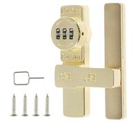 Ujjdwiurgh Pestillos de puerta sin llave con combinación de 3 dígitos, cerradura de contraseña para puerta corredera de 180 grados