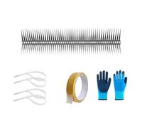 Ujjdwiurgh Picos Multifuncionales AntipáJaros de Acero Inoxidable para Exteriores de 3,3 Pies, Adecuados para AlféIzares de Ventanas de Techo, Cercas y