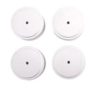 Ujjdwiurgh Pies de aislamiento de audio, patas amplificadoras de aluminio, 58 x 22 mm, almohadilla de aislamiento para audio, altavoces, amplificador, (plateado), fácil de instalar