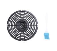 Ujjdwiurgh Piezas de estante para freidora de aire, placa de parrilla para freidora de aire, sartén antiadherente, accesorios de freidora de aire con estante de vapor para cepillo