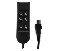 Ujjdwiurgh Piezas de silla reclinable eléctrica, interruptor de motor reclinable eléctrico, controlador de mano de 6 botones para sofá eléctrico