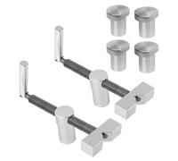 Ujjdwiurgh Pinza de escritorio para carpintería, clip de fijación rápida, herramienta de sujeción rápida para banco de carpintería de 19 mm, herramienta fácil de usar, color plateado