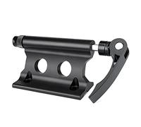 Ujjdwiurgh Pinza de retención de liberación rápida para horquilla delantera de bicicleta, abrazadera de fijación desmontable, parte de ciclismo portátil, color negro