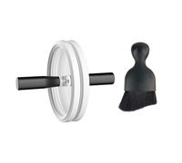 Ujjdwiurgh Pinza limpiadora de discos de vinilo, impermeable, clip de limpieza de discos de vinilo, protector de etiquetas, color blanco