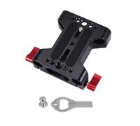 Ujjdwiurgh Placa base de cámara multifunción con abrazadera de riel de varilla de 15 mm para cámara DSLR accesorios de soporte de hombro