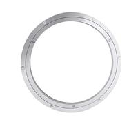 Ujjdwiurgh Placa giratoria de aluminio con rodamiento giratorio de 12 pulgadas, color plateado