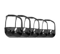 Ujjdwiurgh Plantilla de afeitado para barba, 5 piezas, suministros de recorte, cuidado de la barba francesa, color negro