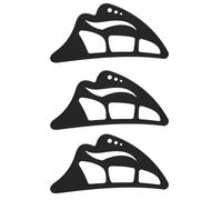 Ujjdwiurgh Plantilla reutilizable para maquillaje de ojos, 3 unidades, herramienta de maquillaje de ojos 5 en 1 de silicona