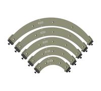 Ujjdwiurgh Plantillas de esquina de radio para carpintería, herramienta de trabajo de madera, molde de arco grande