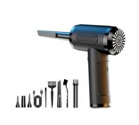 Ujjdwiurgh Plumero de Aire Comprimido para Limpieza, Kit de Limpieza PortáTil Recargable, Soplador de Aire InaláMbrico EléCtrico PequeñO de 3 Velocidades