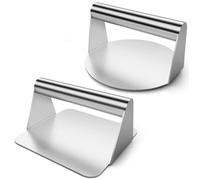 Ujjdwiurgh Prensa para Hamburguesas de 2 Piezas, Prensa para Hamburguesas, Prensa para Hamburguesas Redonda y Cuadrada de 5,5 Pulgadas para Herramienta para Aplastar Hamburguesas