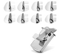 Ujjdwiurgh Prensatelas enrolladas de costura y guía de costura magnética, 3/4/5/6/7/8/9/10 mm, 8 tamaños de ancho enrollado