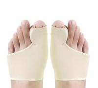 Ujjdwiurgh Protector de dedos grandes, corrector de juanetes para hallux valgus y soporte de juanetes, separador de dedos para relajación del dedo gordo del pie, color elástico