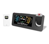 Ujjdwiurgh ProyeccióN ElectróNica EstacióN MeteorolóGica TermóMetro Exterior/Interior PronóStico del Tiempo Temperatura y Humedad Digital