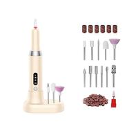 Ujjdwiurgh Pulidor de Uñas Eléctrico Brocas Uñas Profesionales Pulido Eliminación de Pulido Arte Lijado Pluma Máquina de Manicura,C