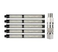 Ujjdwiurgh Pulverizador sin aire de 1/10.2 cm con junta giratoria de 360 grados y 5 filtros pulverizadores para accesorios de rociadores sin aire