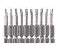 Ujjdwiurgh Puntas de destornillador Torx de punta magnética T20 de 6,3 mm, vástago hexagonal de 4 mm, 10 unidades