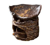 Ujjdwiurgh Quemador de cera de estilo retro, quemador de aceite, portavelas de té, adorno de regalo