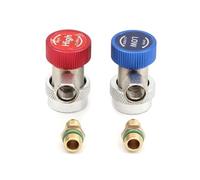 Ujjdwiurgh R134A - Adaptador de conector de medidor de fluoruro para automóvil, refrigerante, accesorios ajustables para colector de aire acondicionado