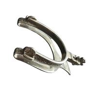 Ujjdwiurgh Rare - Clip de plata de ley con diseño vintage de espolón occidental grabado personalizado para dinero en efectivo