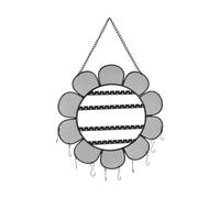 Ujjdwiurgh Rejilla Negra de una Pieza con Forma de Girasol, Estante para JoyeríA, Collar, Pulsera, Pendientes, Estante para Colgar, ExhibicióN de JoyeríA en la Pared