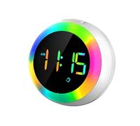 Ujjdwiurgh Reloj Despertador para NiñOs, ConfiguracióN de Alarma Dual, Luz de Brillo Ajustable, Activado por Voz, Despertador, para NiñOs