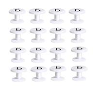 Ujjdwiurgh Remaches de repuesto para bolsas Bogg, 16 unidades, compatibles con correas de bolsa de mano, botones blancos para asas de bolsas de playa, accesorios