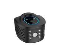 Ujjdwiurgh Repelente de Insectos UltrasóNico de 360° de Alta Potencia con 6 Luces EstroboscóPicas Que Repele Eficazmente los Roedores con Cable USB, Negro