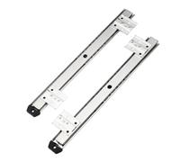 Ujjdwiurgh Riel de escritorio para teclado de 35 teclas, bandeja de escritorio, riel deslizante, montaje lateral ajustable, riel deslizante para computadora