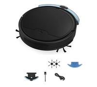 Ujjdwiurgh Robot de Barrido Inteligente, Mini Barredora DoméStica, Barre y, Aspiradora InaláMbrica, Robots de Barrido (Negro)