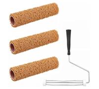 Ujjdwiurgh Rodillo de pintura para techo de palomitas de maíz de 9 pulgadas, pequeño juego de rodillos de pintura texturizados, mejora del hogar para pintar paredes