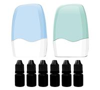 Ujjdwiurgh Roller Stamps Roller Stamps - Sello fotosensible de rodillo confidencial con 6 paquetes de tinta, sellos de rodillo de protección de identidad