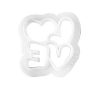 Ujjdwiurgh Serie del DíA de San ValentíN Amor Arcilla Molde CorazóN Confesiones Adornos Corte Troquel DIY Herramientas de Estampado