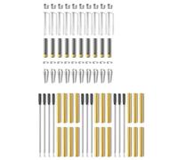 Ujjdwiurgh Slimline - Kit de bolígrafos para torneado de madera, juego de plata, suministros de manualidades, regalos hechos a mano y herramientas de escritura personalizadas