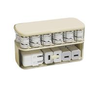 Ujjdwiurgh Solución de almacenamiento de cargador sin cable, caja organizadora de cables de escritorio transparente compacta con tapa para uso doméstico B