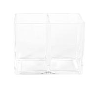 Ujjdwiurgh Soporte acrílico transparente para brochas de maquillaje, bolígrafos, lápices, tazas, cosméticos, organizador de escritorio, compartimentos para el hogar, la oficina y la escuela