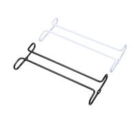 Ujjdwiurgh Soporte ajustable para copas de vino (2 unidades), diseño de 3 filas debajo del gabinete, sin perforaciones