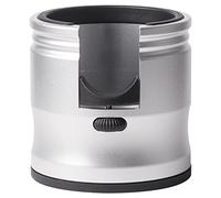 Ujjdwiurgh Soporte de acero inoxidable para filtro de café, soporte para alfombrilla de café espresso, base de prensado, accesorios de café, color plateado