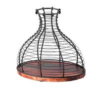 Ujjdwiurgh Soporte de Corcho de Vino de Metal, TapóN de Vino, JarróN de ExhibicióN, Adorno de Granja, Jaula Multiusos, PráCtico Contenedor para Regalo-B