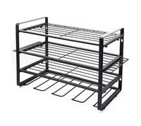 Ujjdwiurgh Soporte de herramientas de metal montado en la pared, estante multifuncional para herramientas eléctricas, estante de almacenamiento de hardware para el hogar, estante para taladro