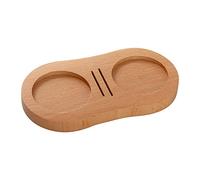 Ujjdwiurgh Soporte de madera para filtro de café espresso, base de madera, alfombrilla de prensado para café expreso