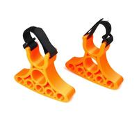 Ujjdwiurgh Soporte de manillar de diseño ergonómico ajustable para reparación de bicicletas, agarre estable, juego de 2 piezas, incluye función de estacionamiento invertido, color naranja