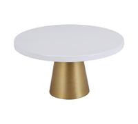 Ujjdwiurgh Soporte de metal de hierro para tartas, pedestal redondo, soporte para postres, magdalenas, para cumpleaños, boda, fiesta, 20,5 x 12 cm