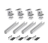 Ujjdwiurgh Soporte de montaje en panel solar, riel de panel fotovoltaico, módulo de fijación de montaje en panel solar con medio para techo trapezoidal, 35 mm, fácil de instalar y usar