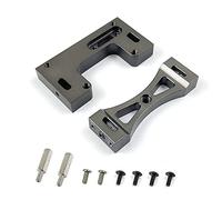 Ujjdwiurgh Soporte de montaje fijo servo de dirección de metal para 1/16 B1 B14 B16 B24 C14 C24 B36 MN D90 99S RC piezas de actualización de coche, gris